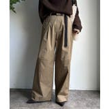 【DouDou】ツイルワイドカーブパンツ | PAL GROUP OUTLET | 詳細画像7