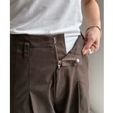 【DouDou】ツイルワイドカーブパンツ | PAL GROUP OUTLET | 詳細画像24