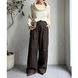 【DouDou】ツイルワイドカーブパンツ | PAL GROUP OUTLET | 詳細画像9