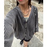 BLK | 【Ciaopanic】ストーンウォッシュニットカーディガン | PAL GROUP OUTLET