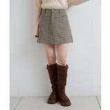 【Kastane】SETUPチェックミニスカート | PAL GROUP OUTLET | 詳細画像3 