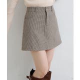 BRN | 【Kastane】SETUPチェックミニスカート | PAL GROUP OUTLET