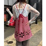 【Ciaopanic】H.Sボーダーフラワーカットキャミチュニック | PAL GROUP OUTLET | 詳細画像3 