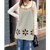 【Ciaopanic】H.Sボーダーフラワーカットキャミチュニック | PAL GROUP OUTLET | 詳細画像8 