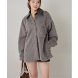 【WHO'S WHO gallery】襟切り替えシャギーシャツジャケット | PAL GROUP OUTLET | 詳細画像12 