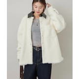 【WHO'S WHO gallery】襟切り替えシャギーシャツジャケット | PAL GROUP OUTLET | 詳細画像2 