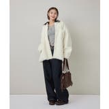 【WHO'S WHO gallery】襟切り替えシャギーシャツジャケット | PAL GROUP OUTLET | 詳細画像6 