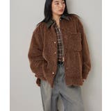 【WHO'S WHO gallery】襟切り替えシャギーシャツジャケット | PAL GROUP OUTLET | 詳細画像7 