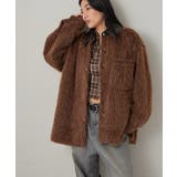 BRN | 【WHO'S WHO gallery】襟切り替えシャギーシャツジャケット | PAL GROUP OUTLET