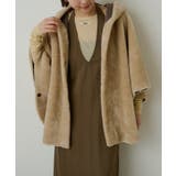 【Omekashi】ショートファーボンディングポンチョ | PAL GROUP OUTLET | 詳細画像1 