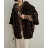 CCL | 【Omekashi】ショートファーボンディングポンチョ | PAL GROUP OUTLET