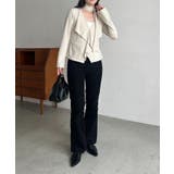 【CAPRICIEUX LE'MAGE】タイ付ラッフルTOPS | PAL GROUP OUTLET | 詳細画像3 