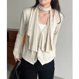 【CAPRICIEUX LE'MAGE】タイ付ラッフルTOPS | PAL GROUP OUTLET | 詳細画像6 