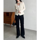 【CAPRICIEUX LE'MAGE】タイ付ラッフルTOPS | PAL GROUP OUTLET | 詳細画像8 