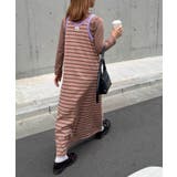 BROWN | 【CIAOPANIC TYPY】H.Sインナー付きアシメタンクワンピース | PAL GROUP OUTLET