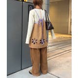 H Sボーダーフラワーカットキャミチュニック | PAL GROUP OUTLET | 詳細画像9 