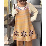 H Sボーダーフラワーカットキャミチュニック | PAL GROUP OUTLET | 詳細画像2 