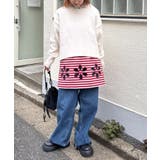 H Sボーダーフラワーカットキャミチュニック | PAL GROUP OUTLET | 詳細画像20 