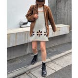 H Sボーダーフラワーカットキャミチュニック | PAL GROUP OUTLET | 詳細画像14 