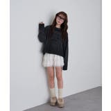 【RAY CASSIN】ケーブルムラ染めロゴチュニック | PAL GROUP OUTLET | 詳細画像6 