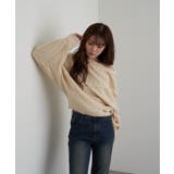 【RAY CASSIN】ケーブルドルマンルーズKNIT | PAL GROUP OUTLET | 詳細画像3 