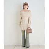 【mystic】[mline]オフショル ケーブルニットワンピース | PAL GROUP OUTLET | 詳細画像11 
