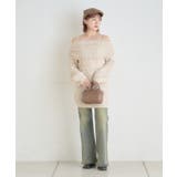 【mystic】[mline]オフショル ケーブルニットワンピース | PAL GROUP OUTLET | 詳細画像12 