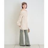 【mystic】[mline]オフショル ケーブルニットワンピース | PAL GROUP OUTLET | 詳細画像13 