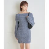 【mystic】[mline]オフショル ケーブルニットワンピース | PAL GROUP OUTLET | 詳細画像17 