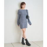 【mystic】[mline]オフショル ケーブルニットワンピース | PAL GROUP OUTLET | 詳細画像19 