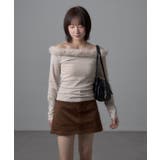 【mystic】[mline]ファーオフショルニット | PAL GROUP OUTLET | 詳細画像2 
