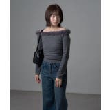 【mystic】[mline]ファーオフショルニット | PAL GROUP OUTLET | 詳細画像9 