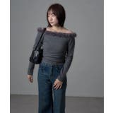 【mystic】[mline]ファーオフショルニット | PAL GROUP OUTLET | 詳細画像10 