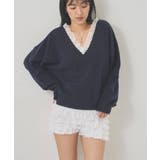 【WHO'S WHO gallery】レースVネックニット | PAL GROUP OUTLET | 詳細画像14 
