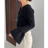 【CAPRICIEUX LE'MAGE】フレア袖アシメネックニット | PAL GROUP OUTLET | 詳細画像29 