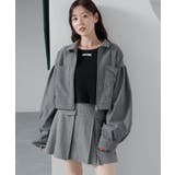 GRY | 【Kastane】スタッズショートジャケット | PAL GROUP OUTLET