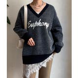 NY | 【DouDou】W ロゴシャギーニット | PAL GROUP OUTLET