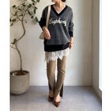 【DouDou】W ロゴシャギーニット | PAL GROUP OUTLET | 詳細画像13 