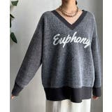 【DouDou】W ロゴシャギーニット | PAL GROUP OUTLET | 詳細画像33 