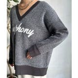 【DouDou】W ロゴシャギーニット | PAL GROUP OUTLET | 詳細画像34 