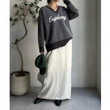 【DouDou】W ロゴシャギーニット | PAL GROUP OUTLET | 詳細画像21 