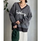 【DouDou】W ロゴシャギーニット | PAL GROUP OUTLET | 詳細画像25 