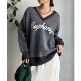 【DouDou】W ロゴシャギーニット | PAL GROUP OUTLET | 詳細画像26 