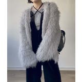 GY | シャギーファーカーディガン | PAL GROUP OUTLET