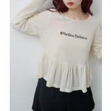 IVO | 【Kastane】ロゴペプラムベロアトップス | PAL GROUP OUTLET