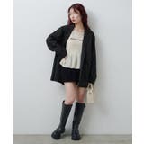 【Kastane】ロゴペプラムベロアトップス | PAL GROUP OUTLET | 詳細画像8 