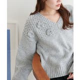 【Discoat】フラワーモチーフ付きプルオーバー | PAL GROUP OUTLET | 詳細画像18