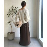 【DouDou】ヴィンテージフェイクレザーセミフレアスカート | PAL GROUP OUTLET | 詳細画像5