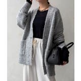 GY | 【DouDou】ウォッシャブルカラーネップカーディガン | PAL GROUP OUTLET