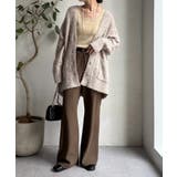 【DouDou】ウォッシャブルカラーネップカーディガン | PAL GROUP OUTLET | 詳細画像12